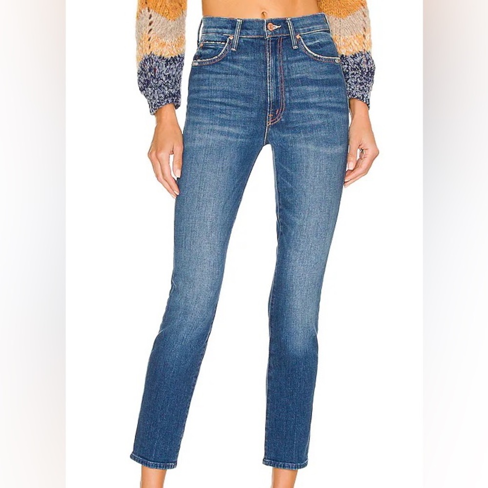 Mother Denim - The Swooner Rascal Straight Leg Ankle Jean in Where is my Mind